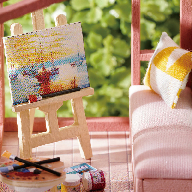 Maison de poupée miniature - Pink Apartment