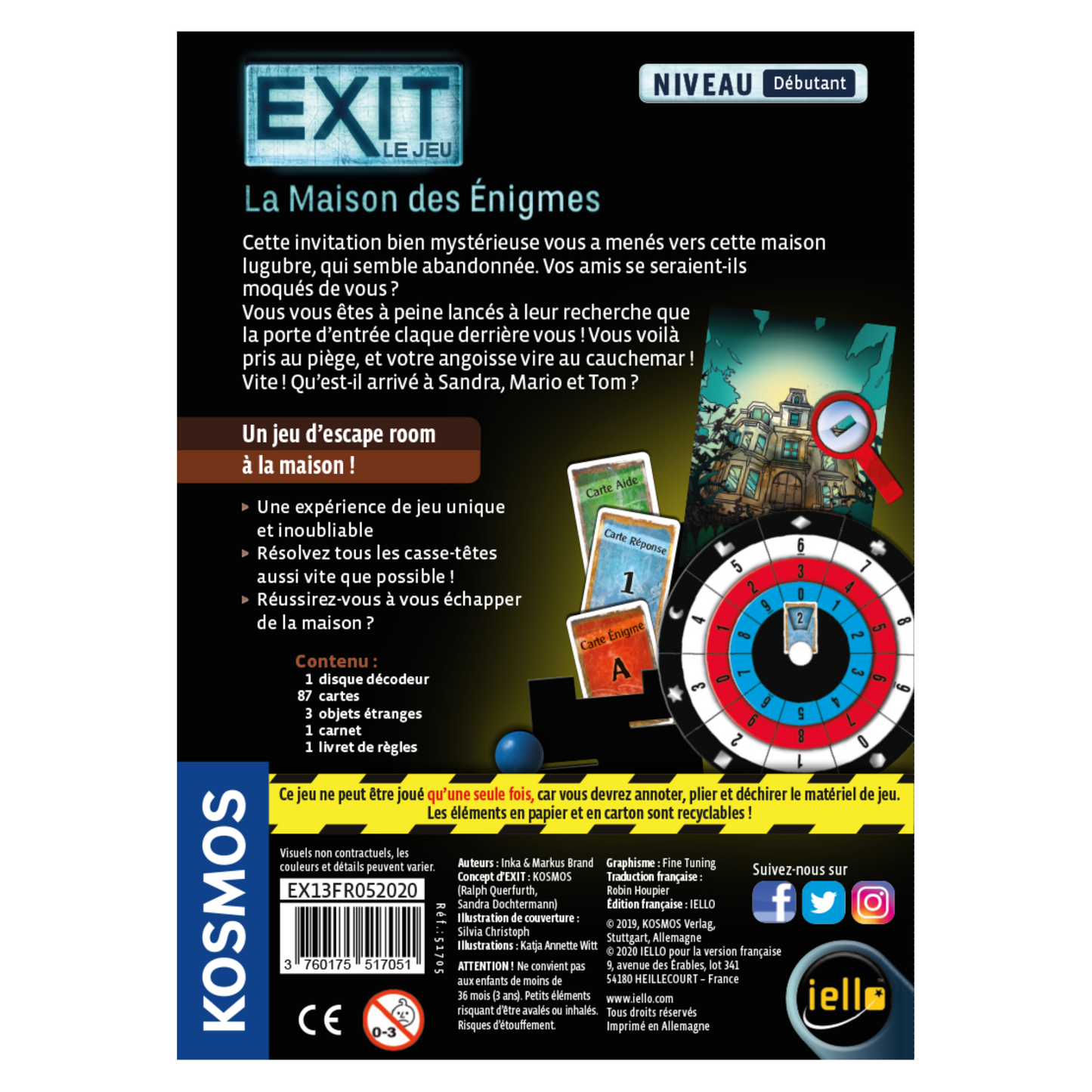 EXIT - La maison des énigmes (le jeu)