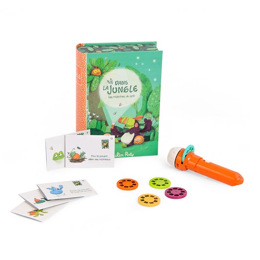 Coffret lampe à histoires - Dans la jungle