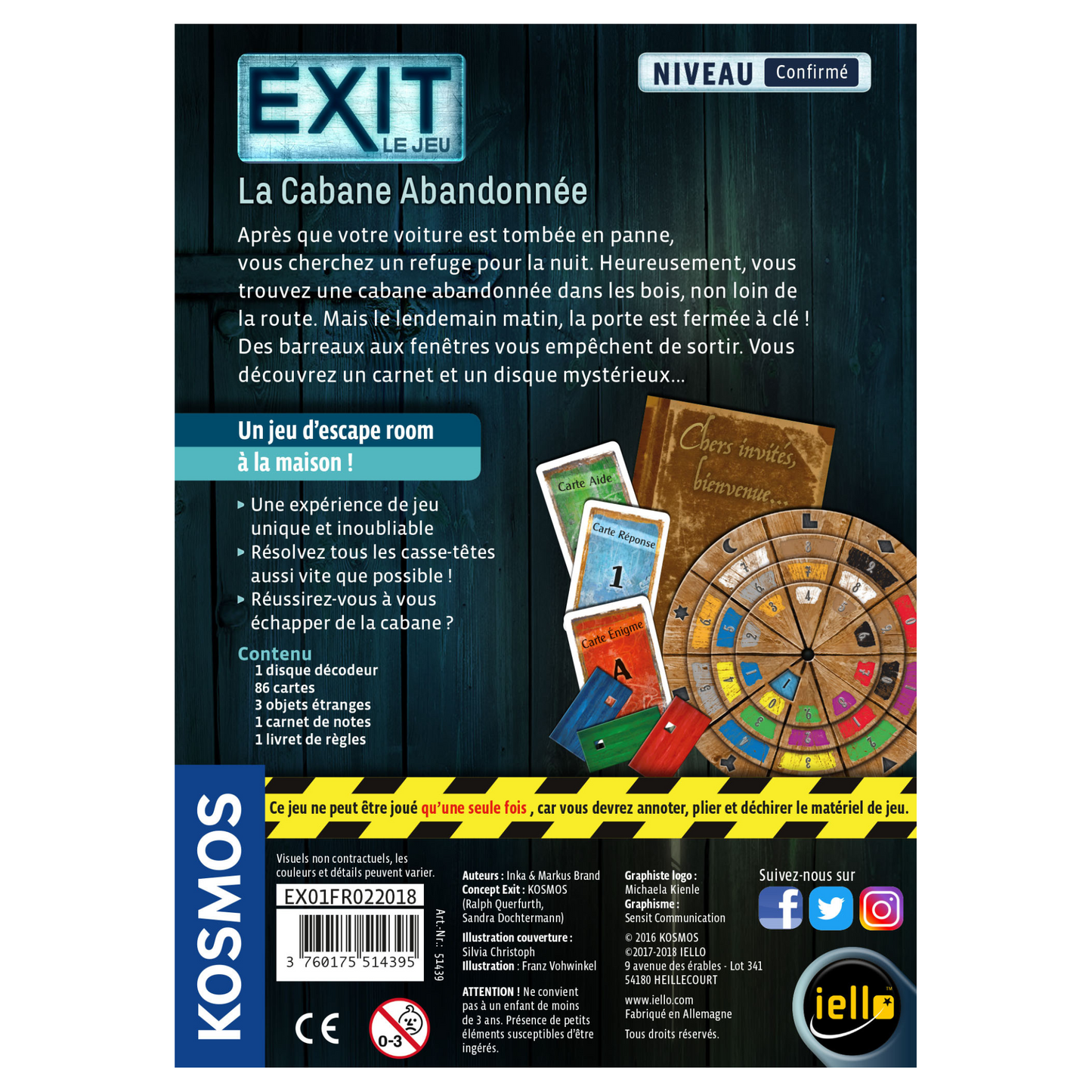 EXIT - La cabane abandonnée (le jeu)