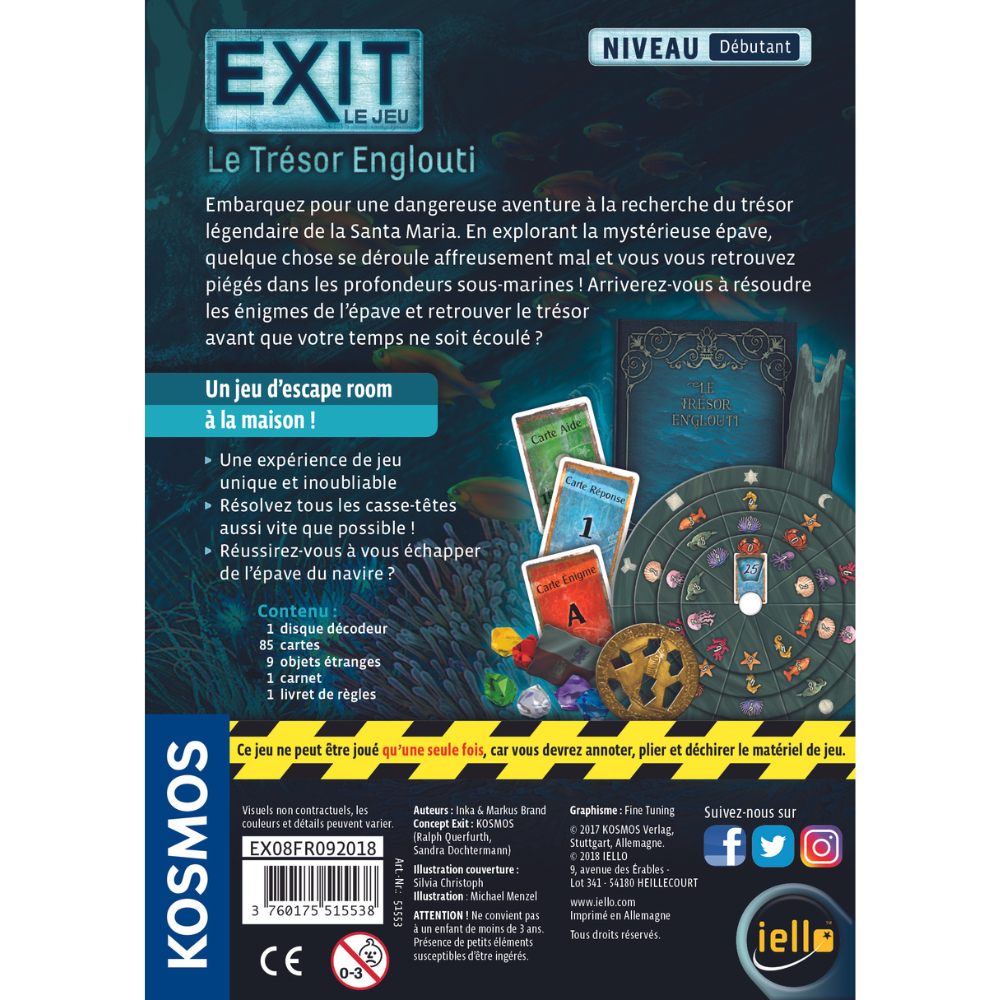 EXIT - Le trésor englouti (le jeu)