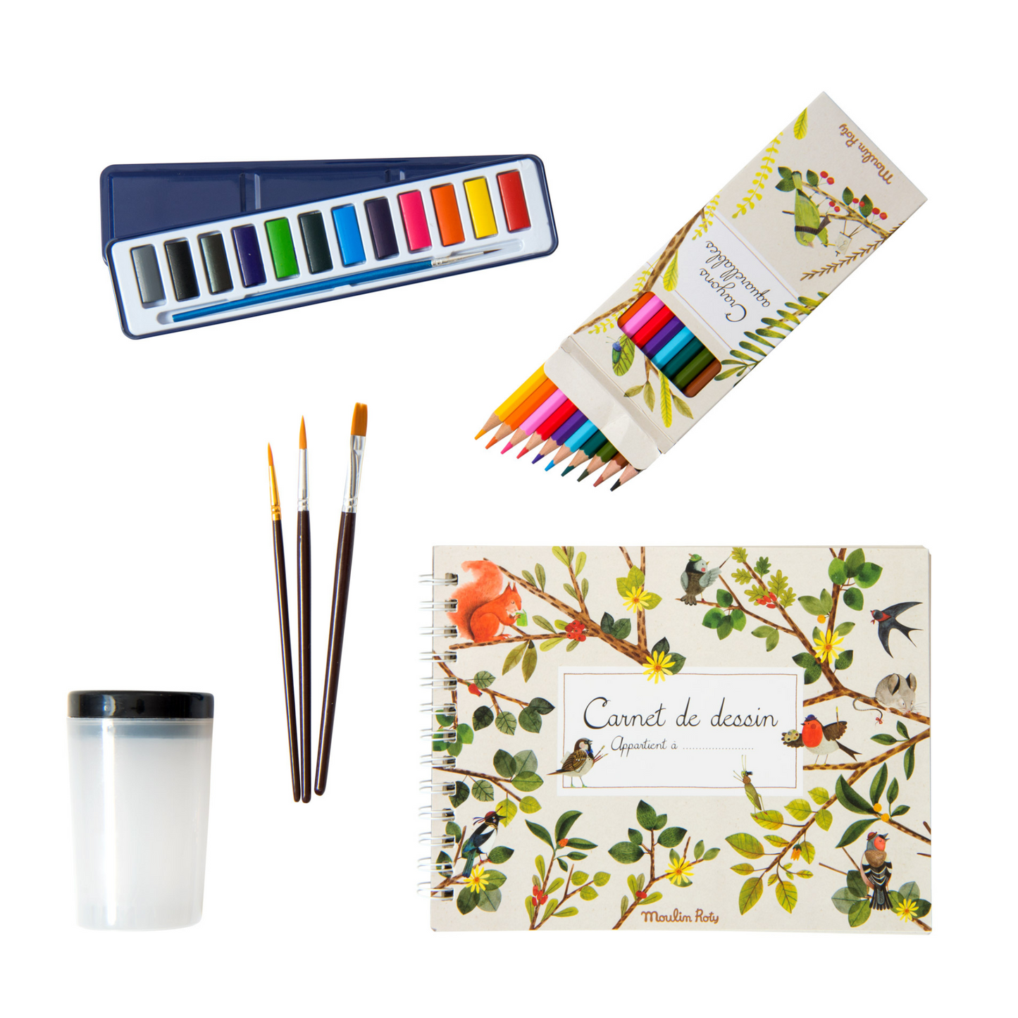 Valise L'aquarelliste - Le jardin du moulin